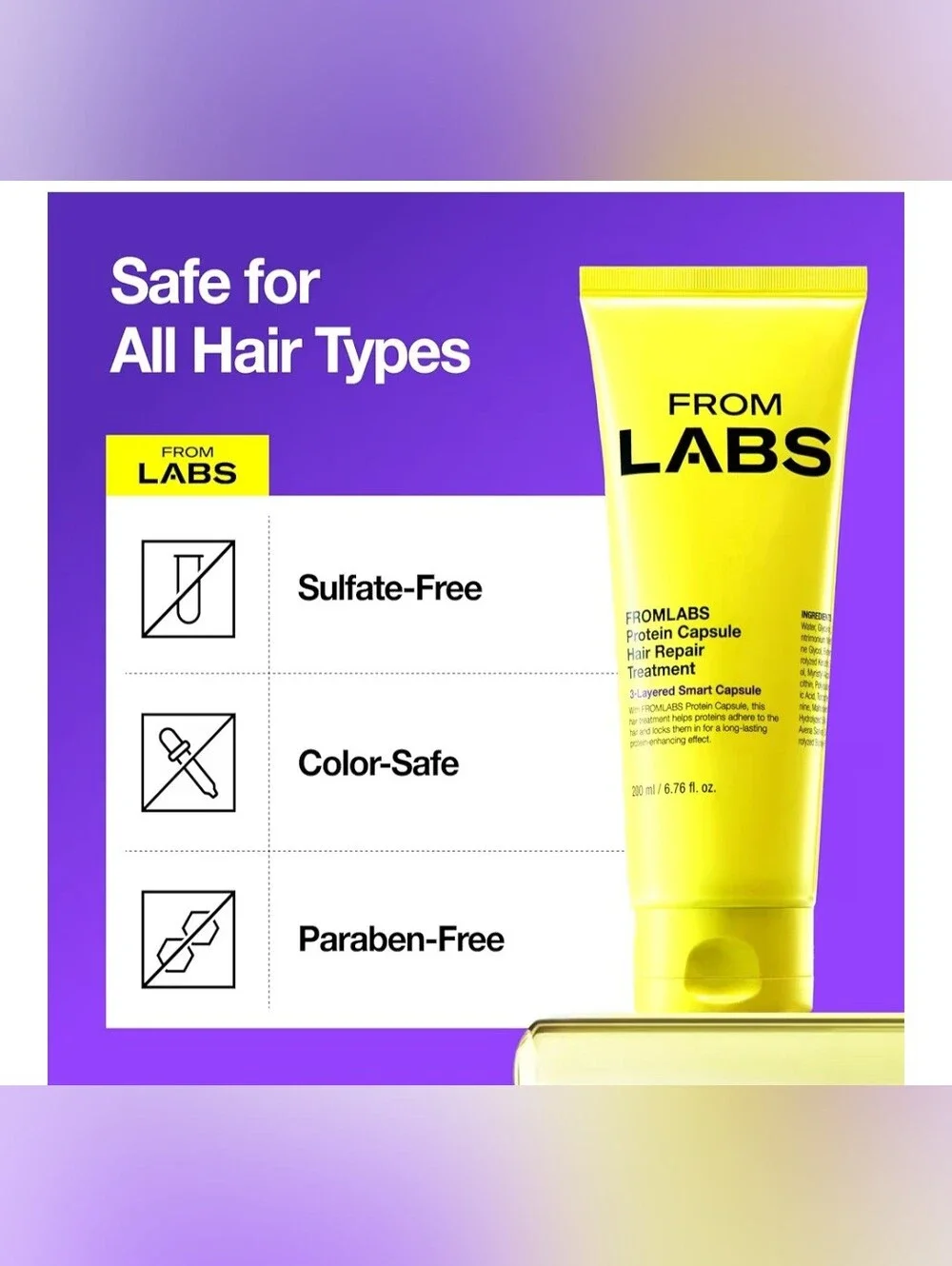 From Labs Protein Capsule Hair Repair Treatment - Yellow
